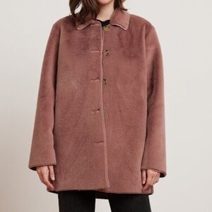 NWT Melloday Thin Faux Fur Jacket